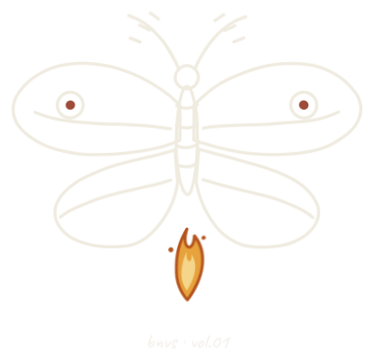 BNVS moth-and-flame emblem